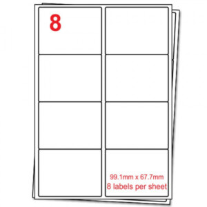 A4 Label Sheets 8 Labels Per Sheet - Label Printable