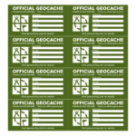 Beste Preise Verf gbar 12 Geocache Hinweis Aufkleber Geocaching