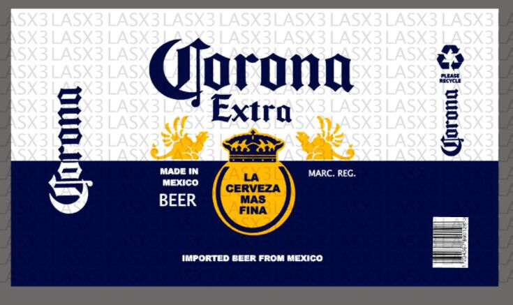 CORONA EXTRA LABEL Etsy Printable Beer Labels Bottle Logo Beer Logo