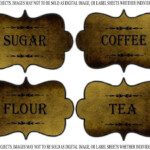 FREE PANTRY LABELS Tea Coffee Sugar Flour Free Pantry Labels