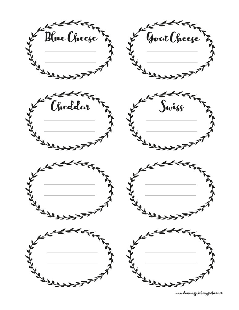 How To Create A Cheese Platter with Free Printable Cheese Labels 
