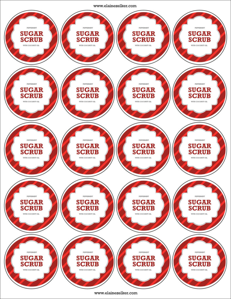 Peppermint Sugar Scrub Labels pdf DocDroid