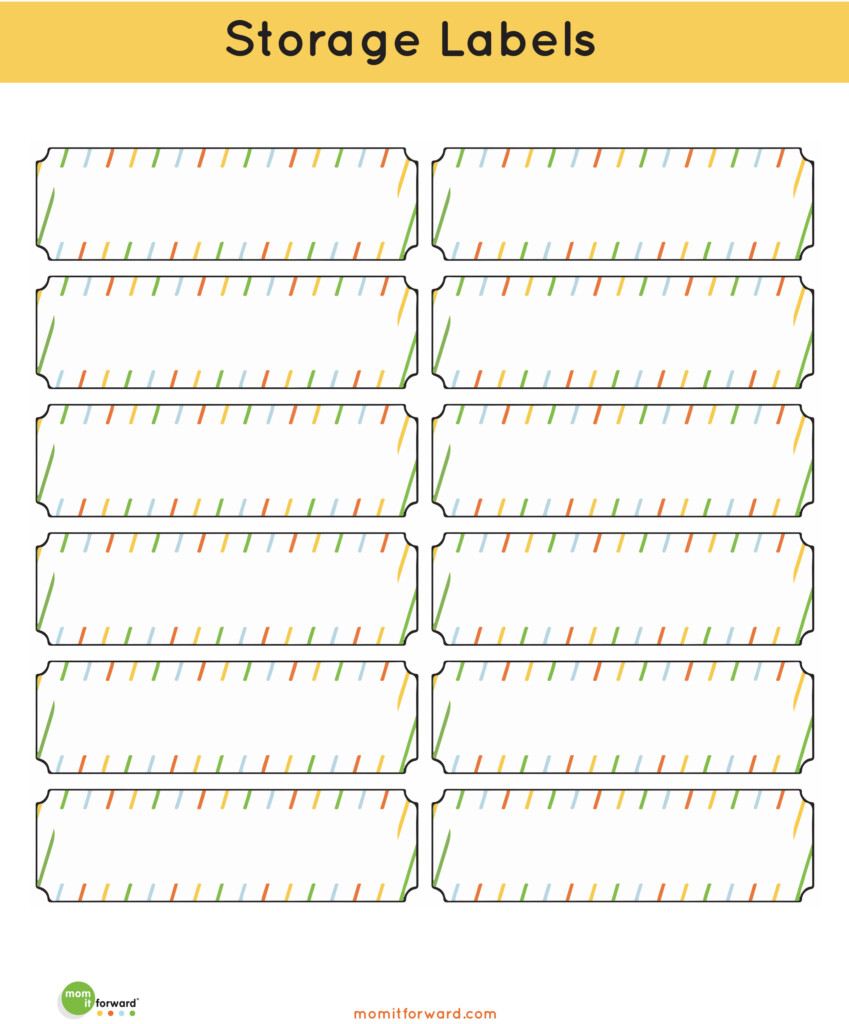 Printable General Storage Labels Mom It ForwardMom It Forward