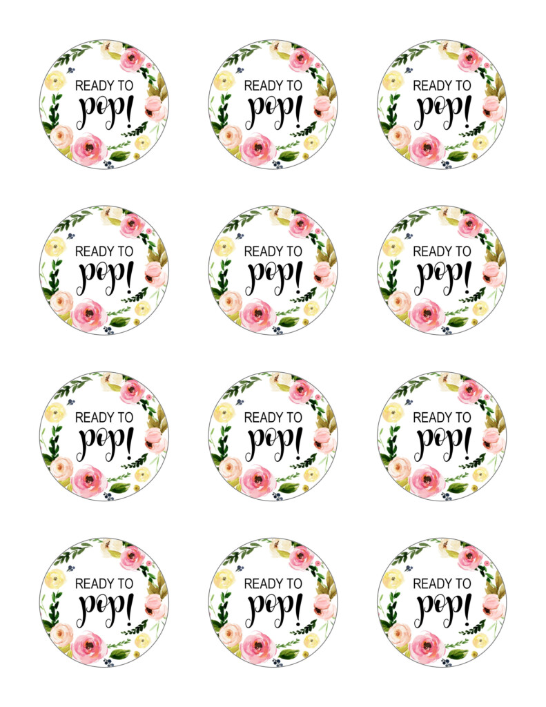 Ready To Pop Stickers Baby Shower Favor Tags Popcorn Labels Etsy